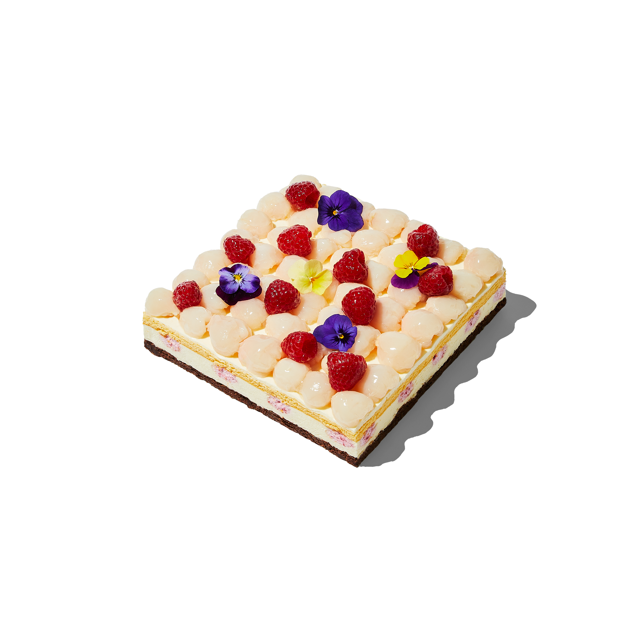 Raspberry Lychee Cake - 30 portion