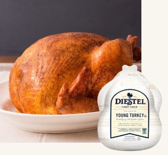 Diestel Turkey - Whole Raw