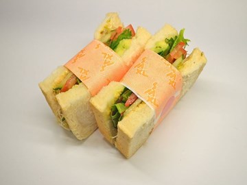 back 2 basics sandwiches: Hommus and Salad (Vegan)