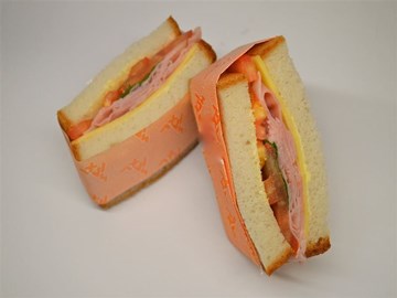 Gluten Free Sandwich: Ham, Cheese, Tomato & Basil
