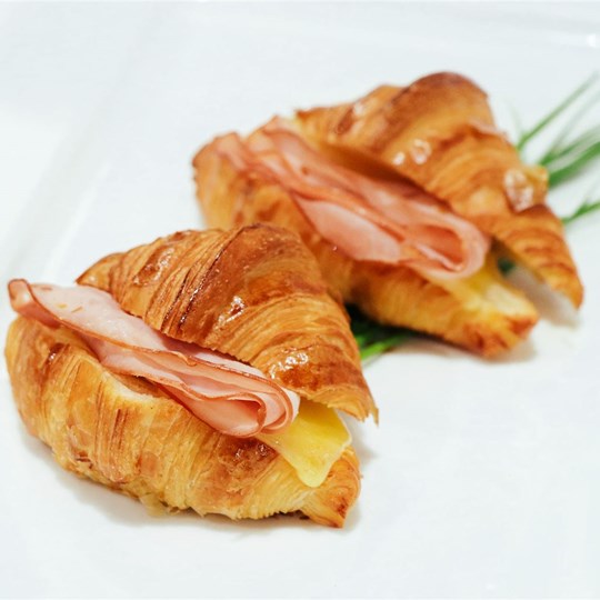 Savoury Croissant - ham & cheese (GF available)
