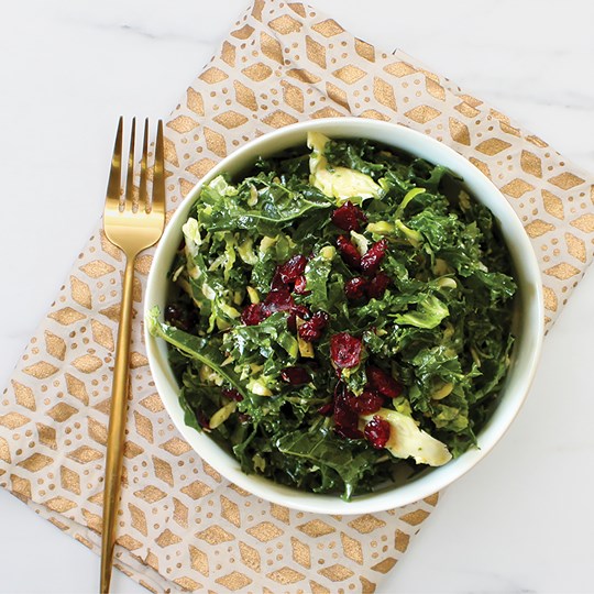 Kale & Brussels Sprouts Salad