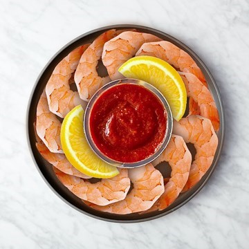 Fresh Shrimp Cocktail Ring with Sauce