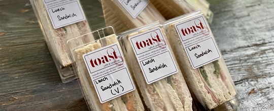 Individually packaged classic sandwiches