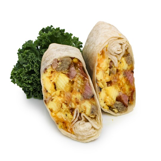 Farmhouse Sausage Cheddar Breakfast Burrito - Hot