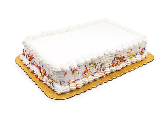 ¼ Vanilla Sheet  Cake