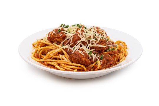Spaghetti with Meatballs and Marinara Tray