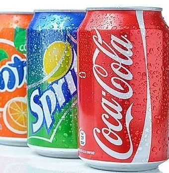 Cans of assorted soft drinks (1pp) (DEL)