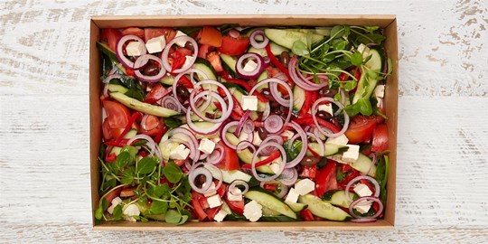 Salad Medium - Greek Salad (v, gf) (Sunday)