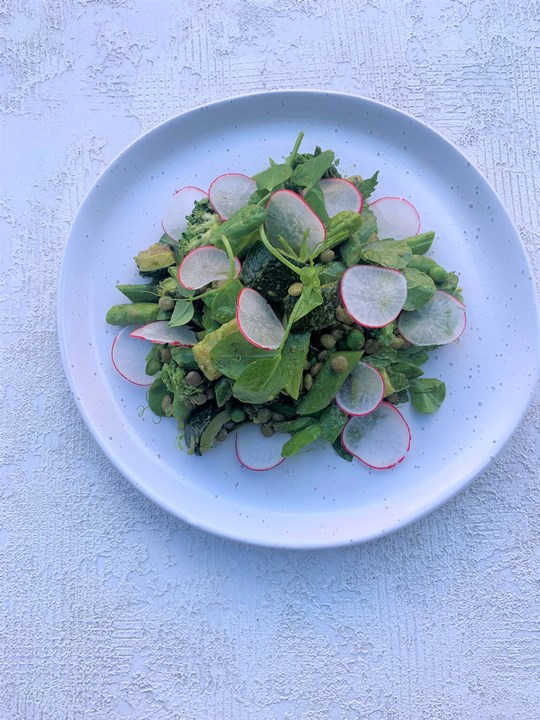 Green Superfood Salad (GF, VG)