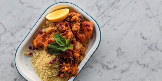Individual Chicken and Pumpkin Tagine with Pearl Couscous 🔥