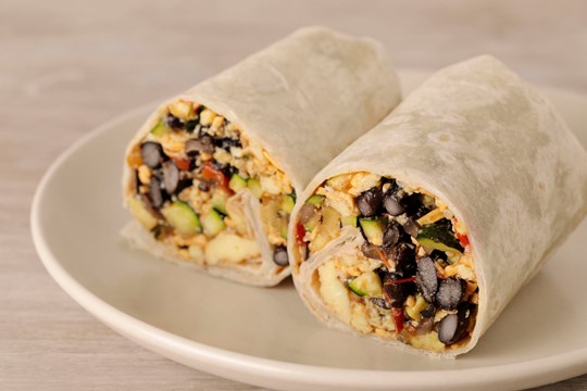 Vegetarian Breakfast Burrito Platter