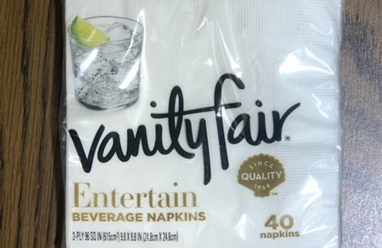 Vanity Fair Cocktail Napkins - 40 Count