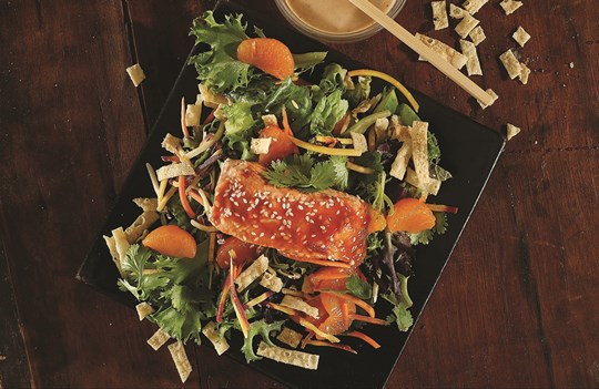 Sesame Orange Salmon Salad