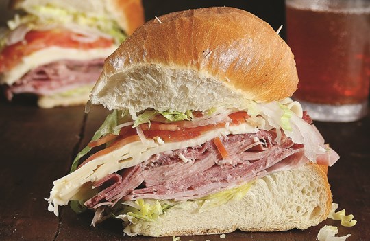 Round Party Sub Sandwich