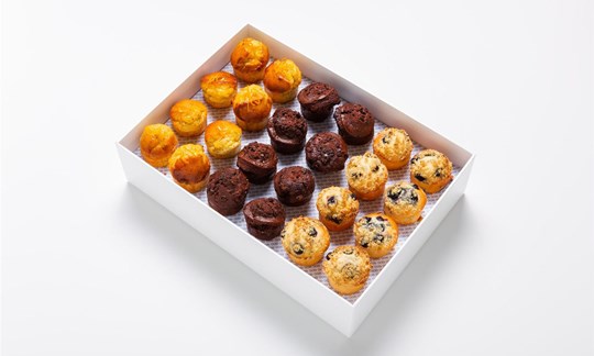 A selection of mini muffins