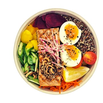 Grilled Salmon Grazing Bowl