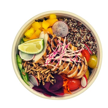 Ginger & Lime Grilled Chicken Grazing Bowl