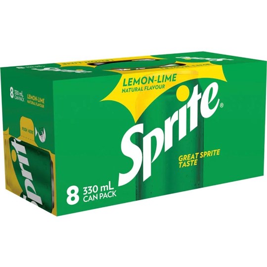 Sprite Soft Drink (8 cans)