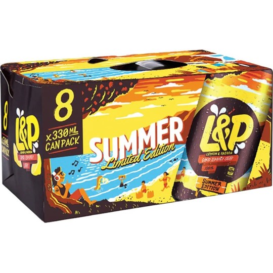 L & P Soft Drink (8 cans)