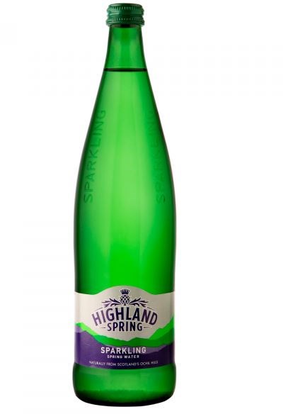 Highland Sparkling Spring Water Glass Bottle 1L
