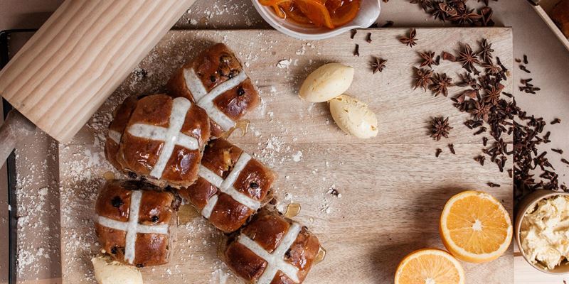 Easter Hot Cross Buns: Available from March 11th