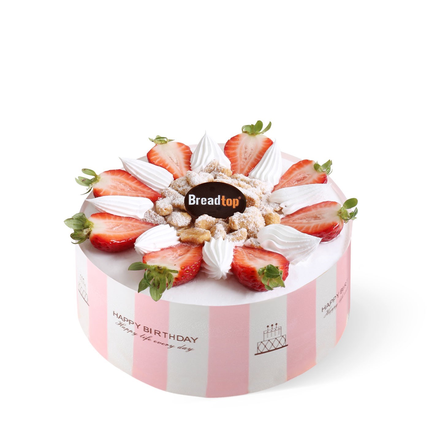 Strawberry Gateau (with happy birthday wrap)