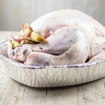 Large Oven Ready Stew's Naked Free Range Turkey - Marinated (Ready To Cook)