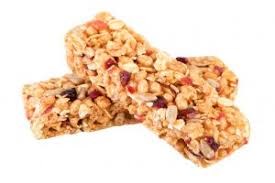 Cereal bars (i.e. chocolate and nut, fruit and nut, blueberry, lemon, etc.)