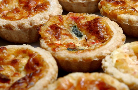 Traditional Mini Quiches  - 24 Pieces - Served Hot