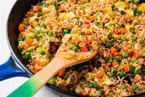 Vegetarian Fried Rice (Serves 6-8 side dish)