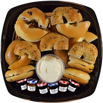 Bagels and Cream Cheese Platter